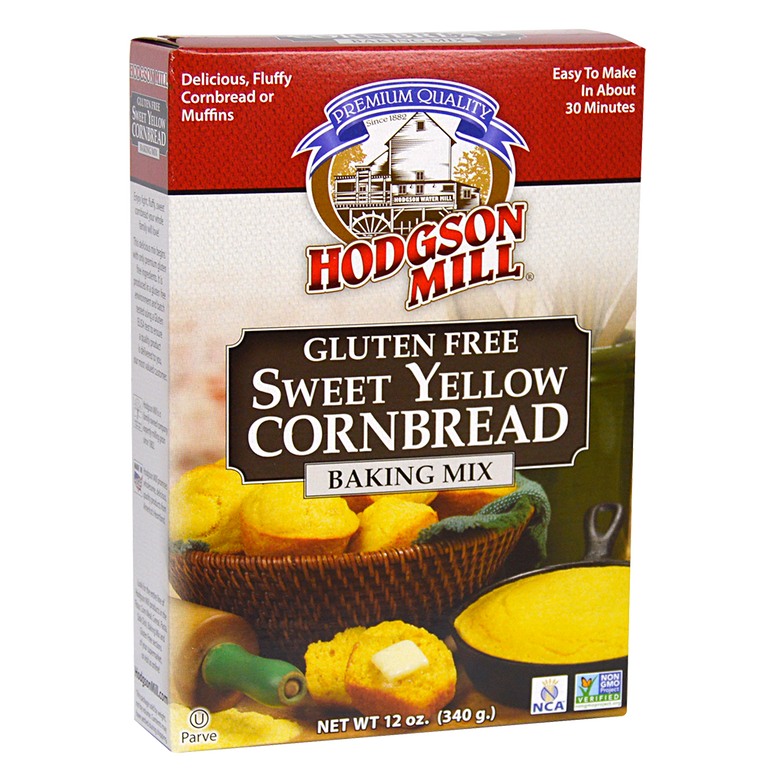 Gluten Free Sweet Yellow Corn Bread Baking Mix Hodgson Mill