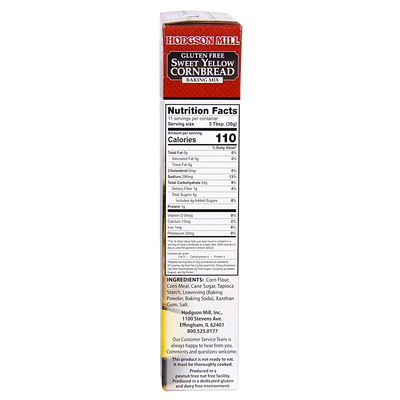 Gluten Free Sweet Yellow Corn Bread Baking Mix